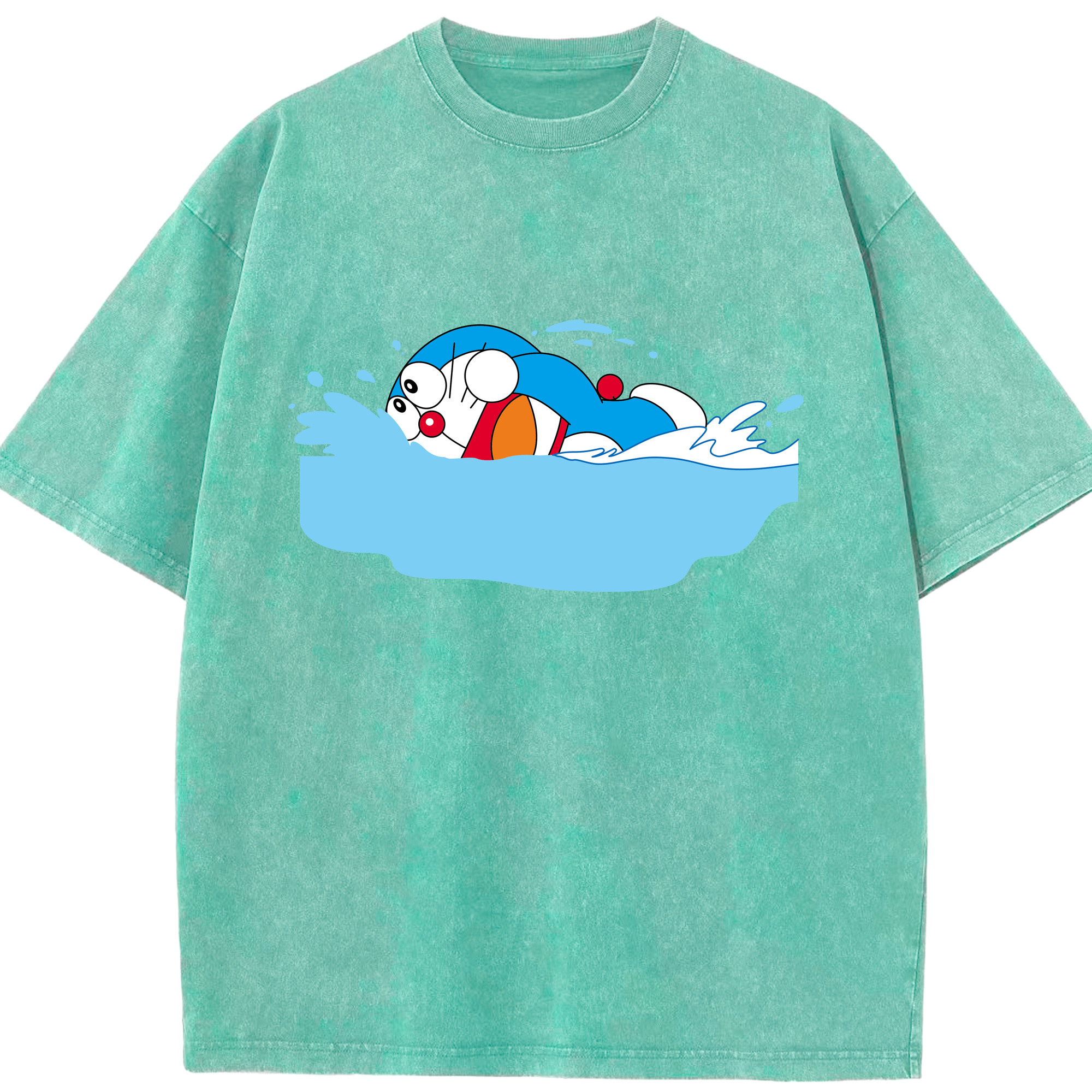 （画像用） ドラえもん Doraemon 綿100% ヴィンテージ風 半袖Tシャツ（フロントプリント）